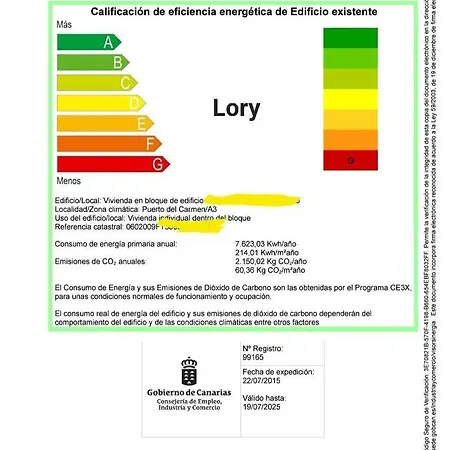 Vivienda Vacacional Lory Apartment *